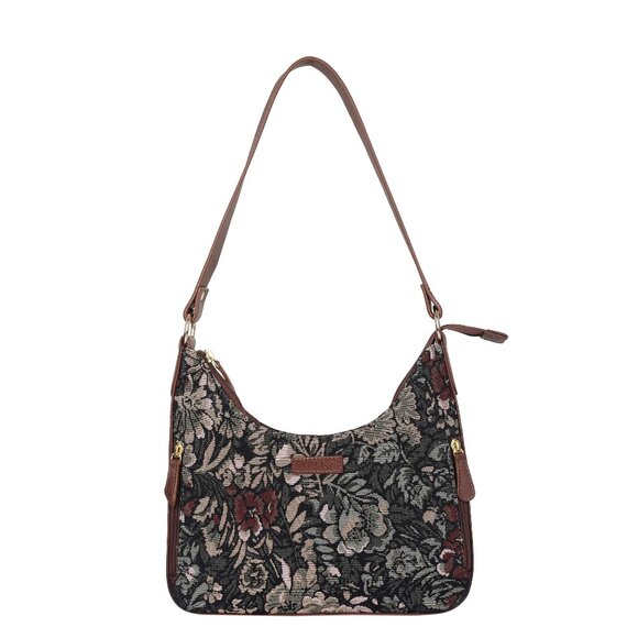 Vintage Pattern Tapestry Fabric Hobo Bag For Women | Shoulder Sling Bag - Picture 1 of 9